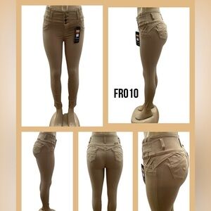 Franka Colombian Tan Butt Lifting Jean FR010 New With Tags